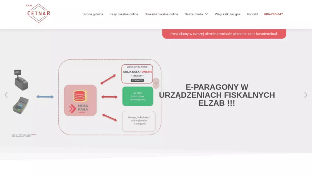 CETNAR - kasy fiskalne online